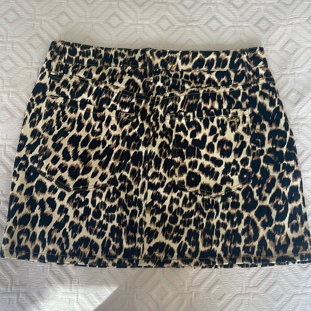 Juicy Couture Leopard Cheetah Animal Print Mini Skirt - Picture 6 of 9